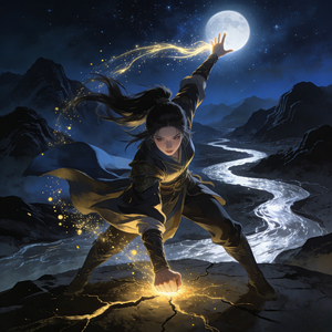 一手摘星一手捶地