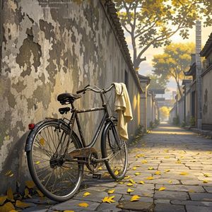 旧单车与白衬衫_雪落无声