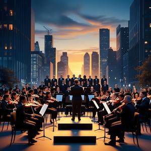 드라이빙 스트링, 희망적인 금관악기, 리드미컬한 타악기가 어우러진 장엄하고 고양된 오케스트라