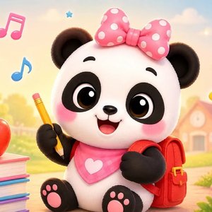 Happy Little Panda Goes to School!