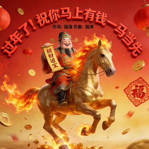 过年了！祝你马上有钱一马当先