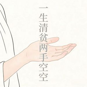 一生清贫两手空空