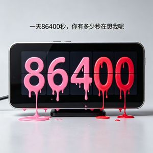 一天86400秒，你有多少秒在想我呢