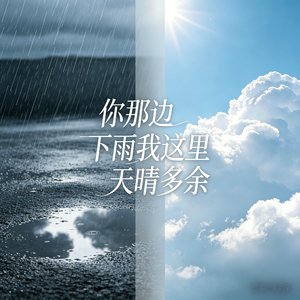 你那边下雨，我这里天晴多余