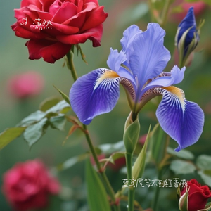 蓝鸢尾等不到红蔷薇