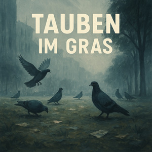 Tauben im Gras