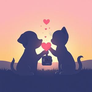 小狗超爱小猫嘟