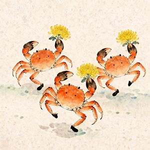 《菊黄蟹肥》