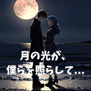 月の光が，僕らを照らして