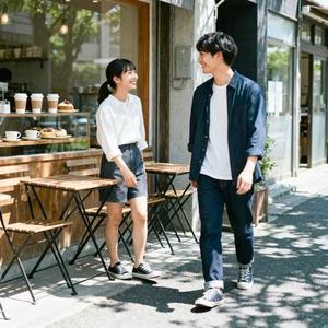 街角咖啡店偶然的相遇