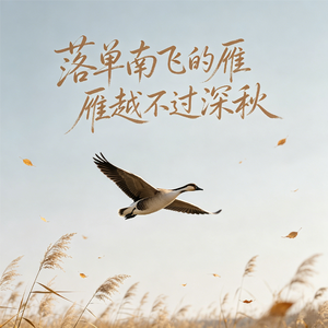 落单南飞的雁越不过深秋