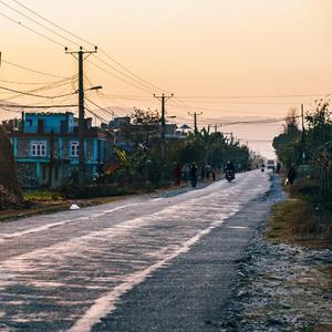 On the way home from school