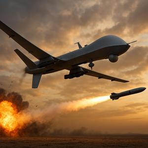 Drone attack