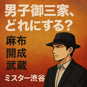 男子御三家、どれにする？