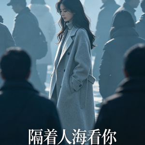 隔着人海看你