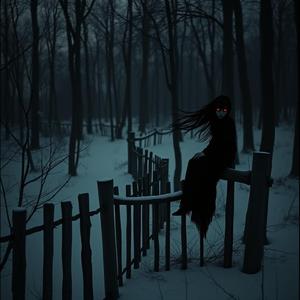 we see this wooden fence in the distance