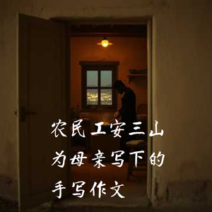 农民工安三山为母亲写下的手写作文
