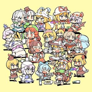 幻想郷雨の中気ままに琴を弾く