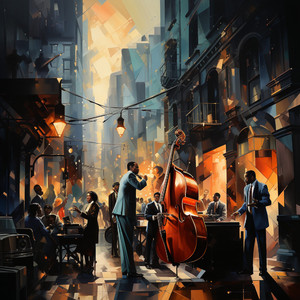 Callejón De Jazz En Ritmo Improvisado
