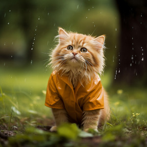 Gotas De Lluvia Y Compañeros Peludos