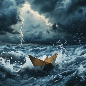 Paper Boats In A Storm