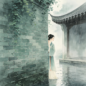 隔墙听雨
