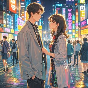 人海中的牵手