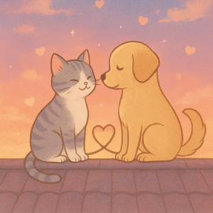 Love of Cat and Dog
