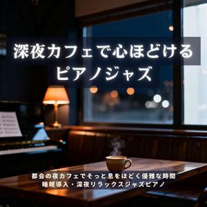 上質な夜カフェに漂うロマンティックジャズ − 静まった街に溶けるピアノの吐息