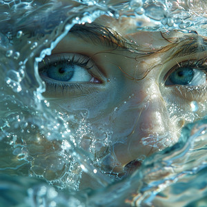 Agua Calma Del Estanque Tranquilo