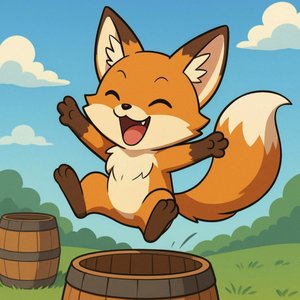 Fidget the Fox and His Barrel Adventures