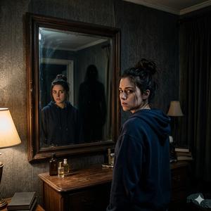 A shadow in my mirror