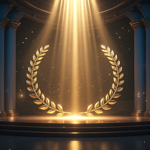 功績を讃える表彰式