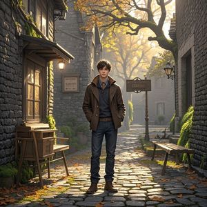 老巷口的回声-木尘渡烟雨