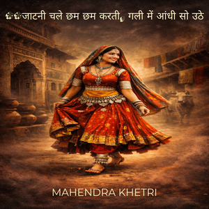 **जाटनी चले छम छम करती, गली में आंधी सो उठे