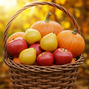 秋色フルーツバスケット