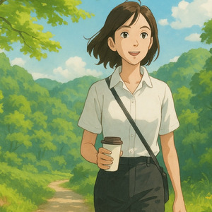 緑陰の余白 - 森音のスロープ