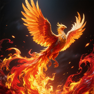 Phénix en flammes