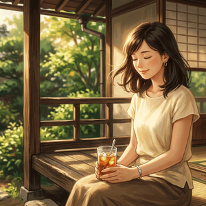 麦茶のグラス、祖母のうた