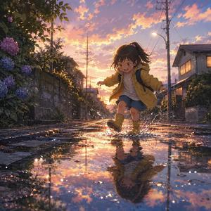水たまりの星
