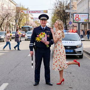 ГАИ встречает 8 марта