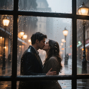 雨粒の向こうでキスをしよう