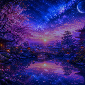 Pink Moonlight Blossom