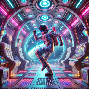 EDM宇宙船でダンス