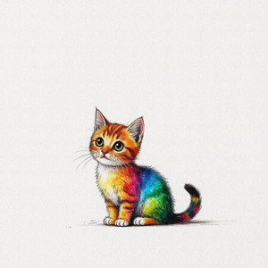 Rainbow Kitten