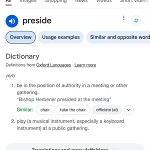 Preside