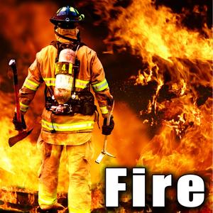 Heavy Fire Rumbles with Light Crackling