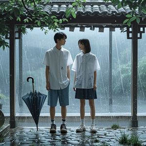 檐下听雨时_阿白