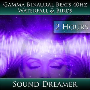 Gamma Binaural Beats 40hz - Waterfall and Birds (2 Hours)
