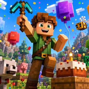 Minecraft Games Infantil Música animada para festa de Blocos e Jogos